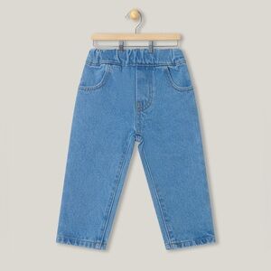 Kids 4T Elastic-Waist Denim Jeans - light Blue